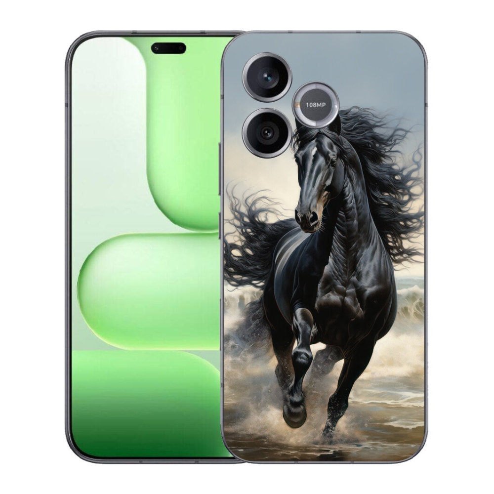 Gelový kryt mmCase na Honer 600 Lite - běžící černý kůň