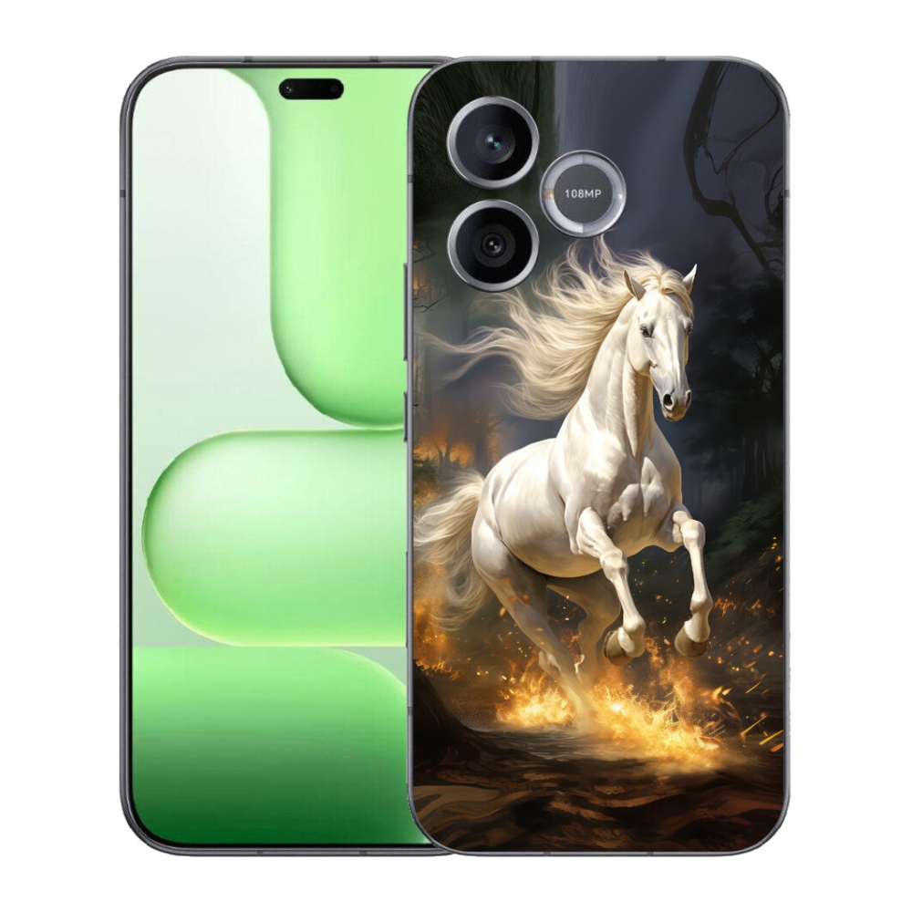 Gelový kryt mmCase na Honer 600 Lite - bílý kůň 2