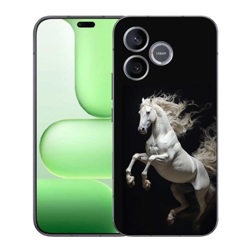Gelový kryt mmCase na Honer 600 Lite - bílý kůň 4