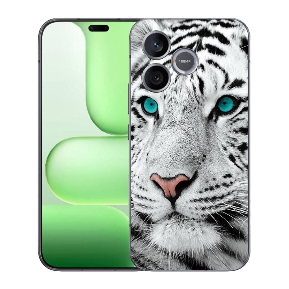 Gelový kryt mmCase na Honer 600 Lite - bílý tygr