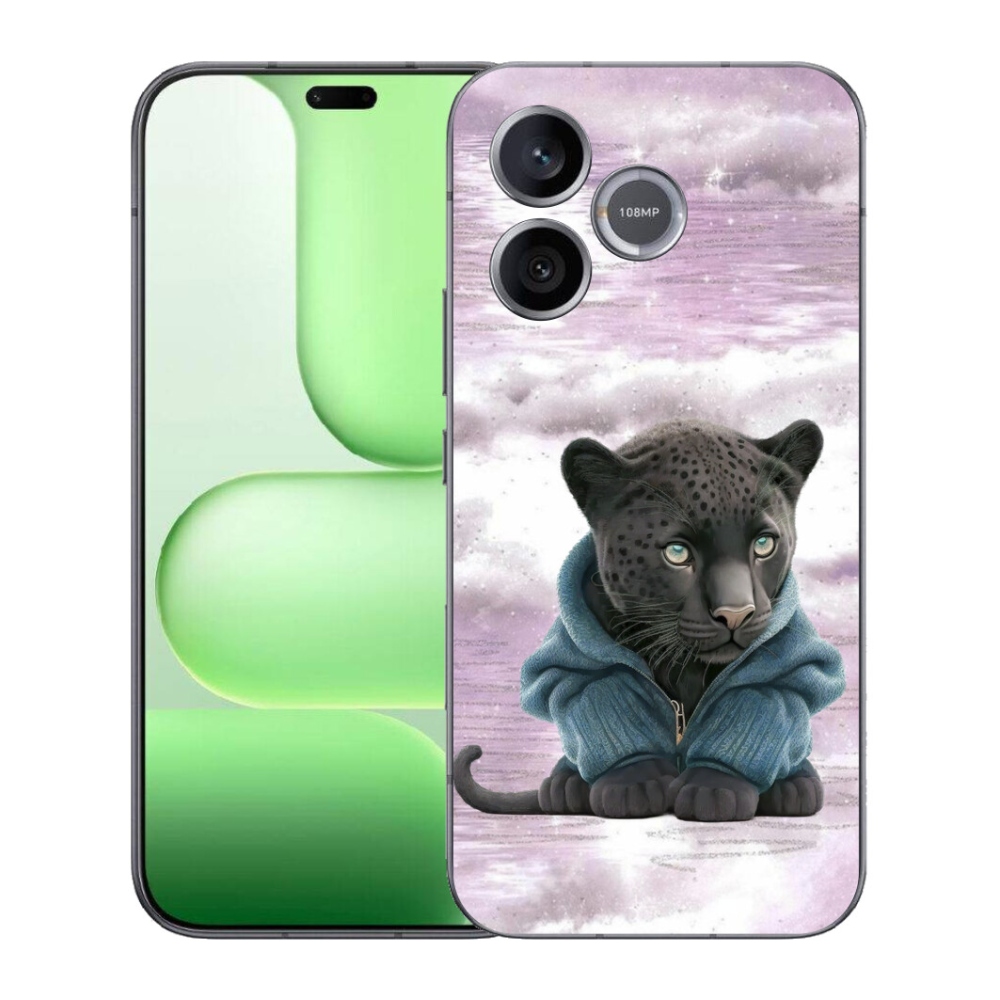 Gelový kryt mmCase na Honer 600 Lite - černý panter ve svetru