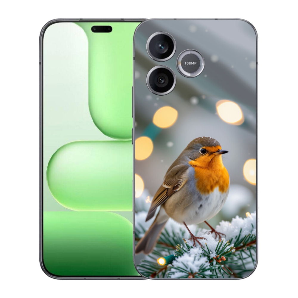 Gelový kryt mmCase na Honer 600 Lite - červenka v zimě