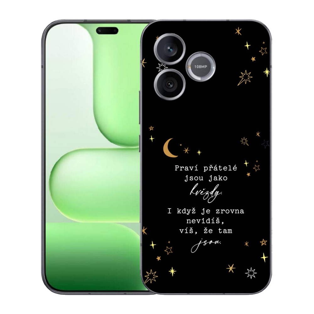 Gelový kryt mmCase na Honer 600 Lite - citát 6 černé pozadí