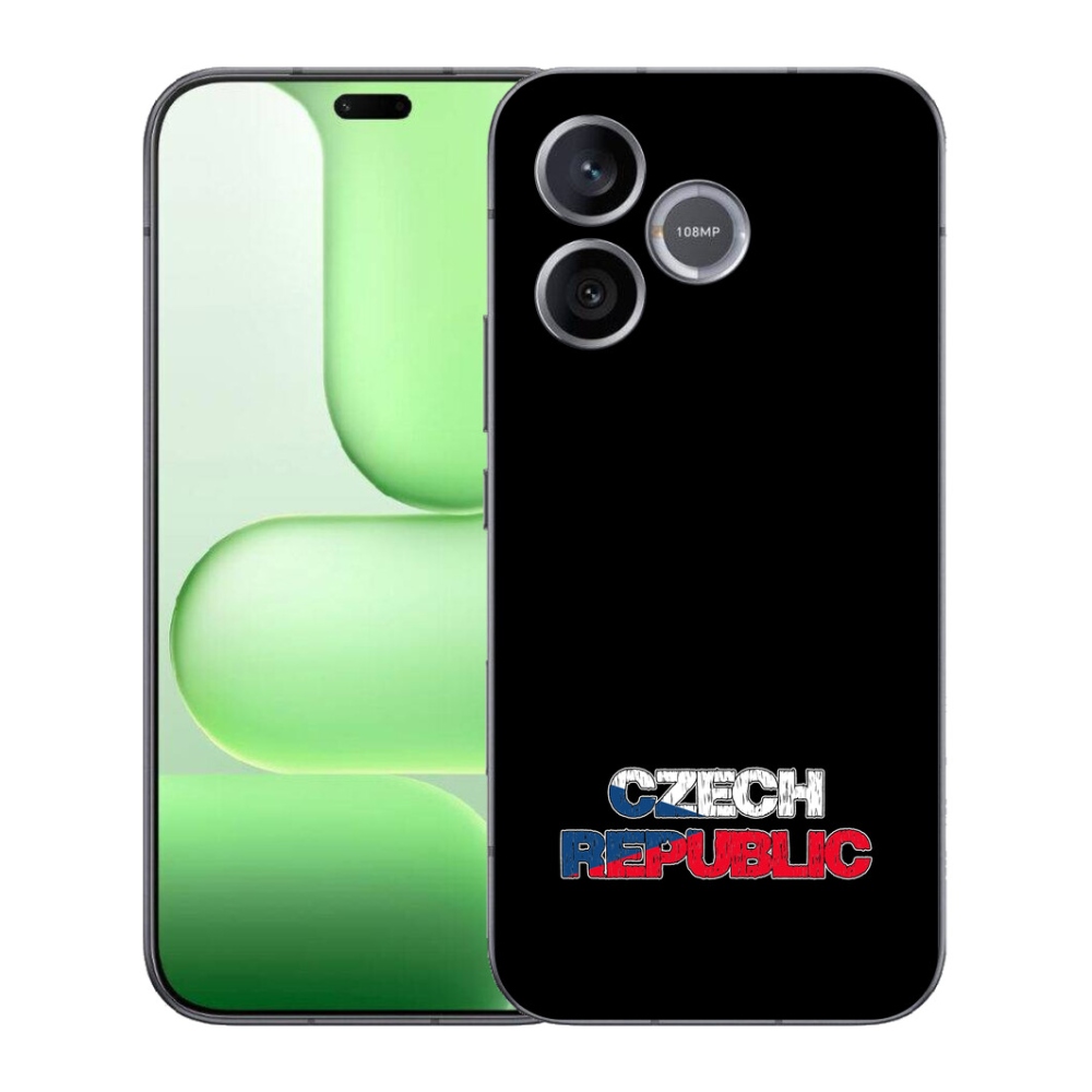Gelový kryt mmCase na Honer 600 Lite - Czech Republic černé pozadí