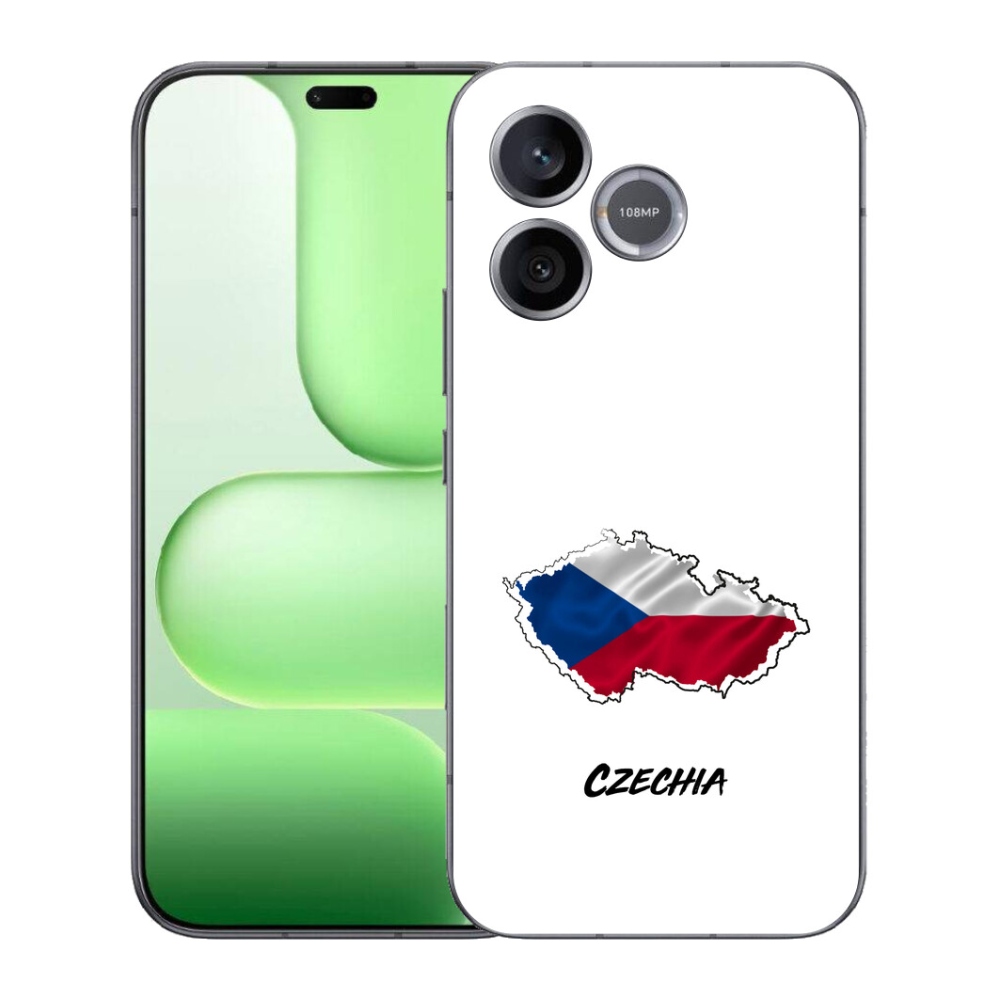Gelový kryt mmCase na Honer 600 Lite - Czechia bílé pozadí