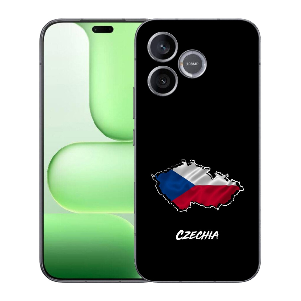 Gelový kryt mmCase na Honer 600 Lite - Czechia černé pozadí