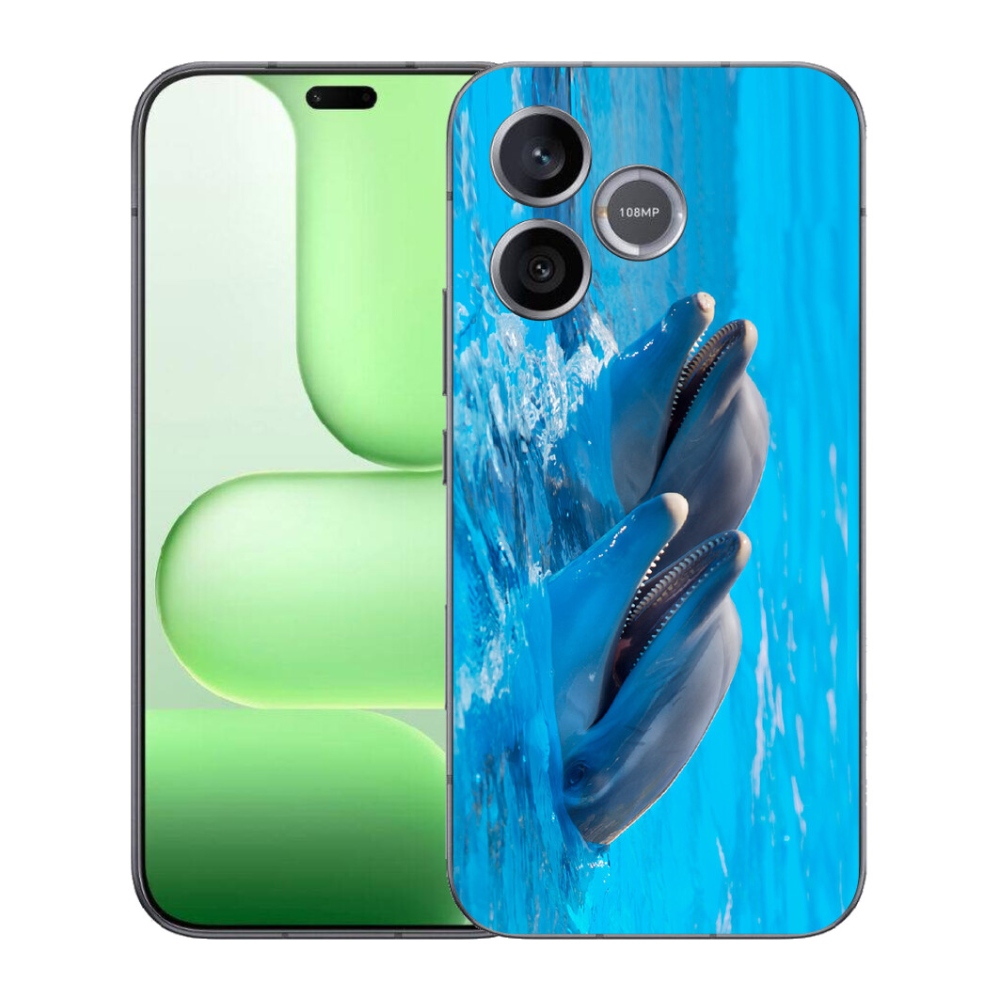 Gelový kryt mmCase na Honer 600 Lite - delfíni