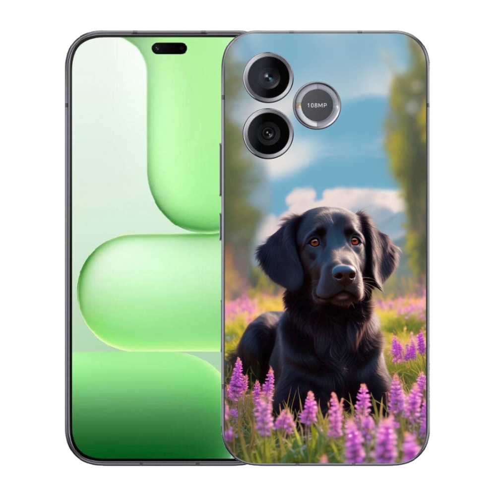 Gelový kryt mmCase na Honer 600 Lite - elegantní černý retrívr