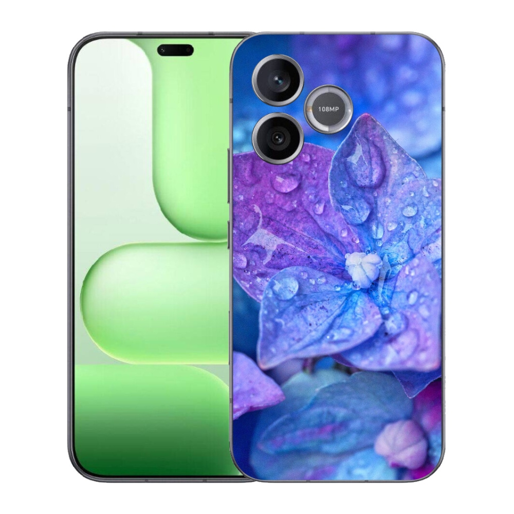 Gelový kryt mmCase na Honer 600 Lite - fialový květ