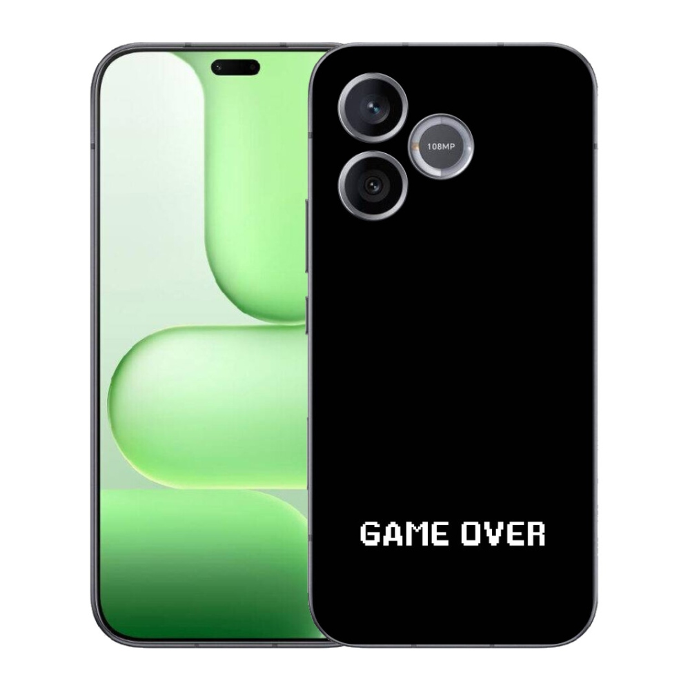 Gelový kryt mmCase na Honer 600 Lite - game over černé pozadí
