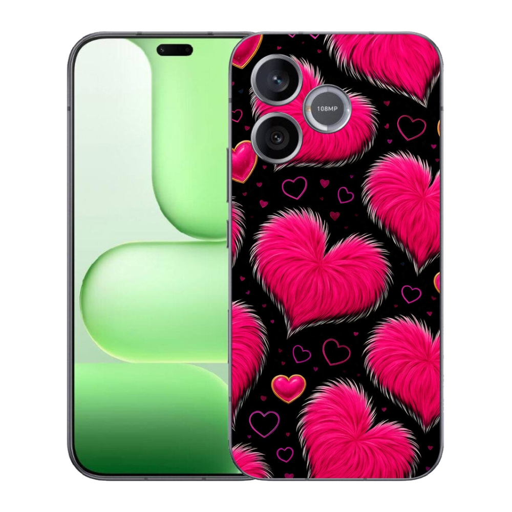 Gelový kryt mmCase na Honer 600 Lite - hebká srdce