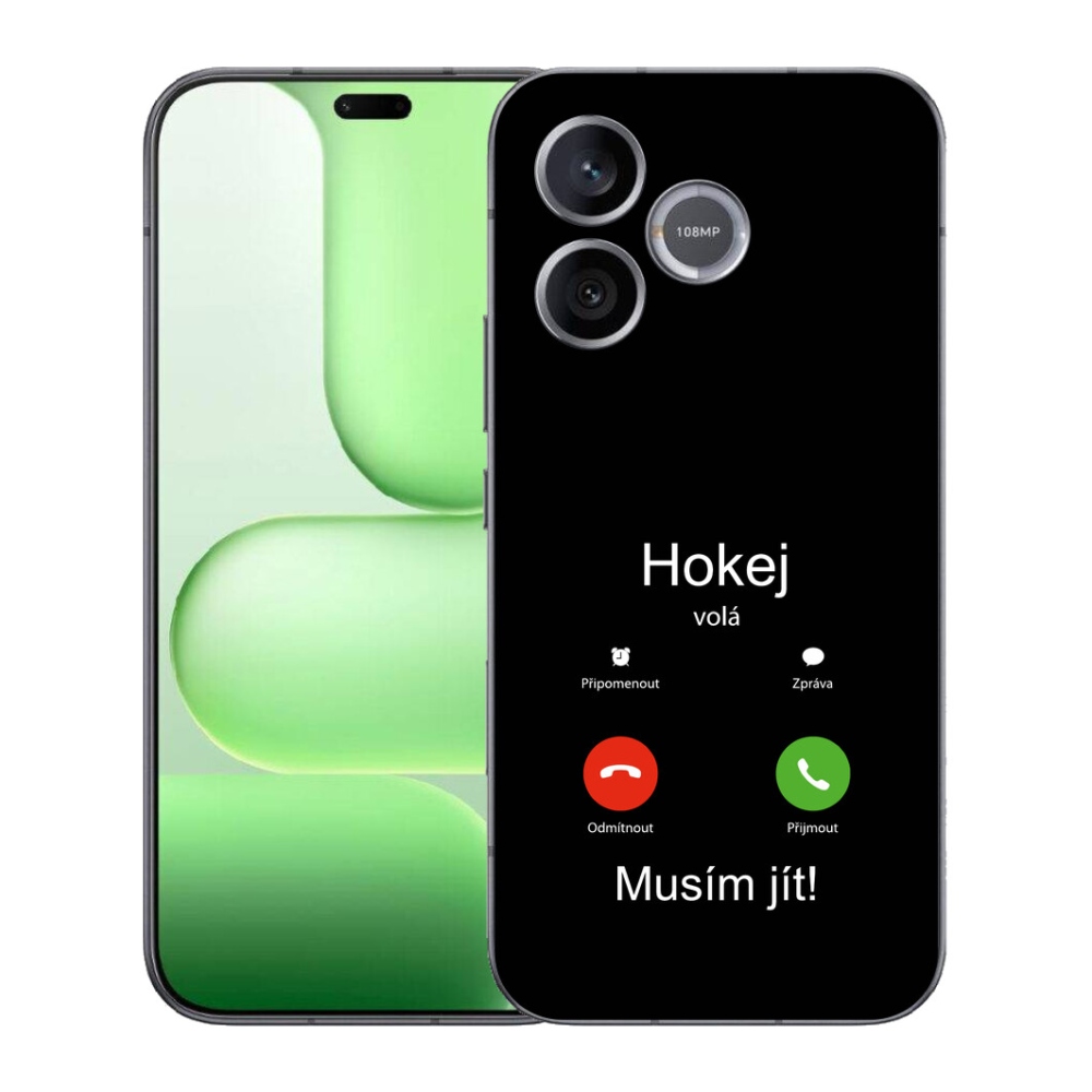 Gelový kryt mmCase na Honer 600 Lite - hokej volá černé pozadí