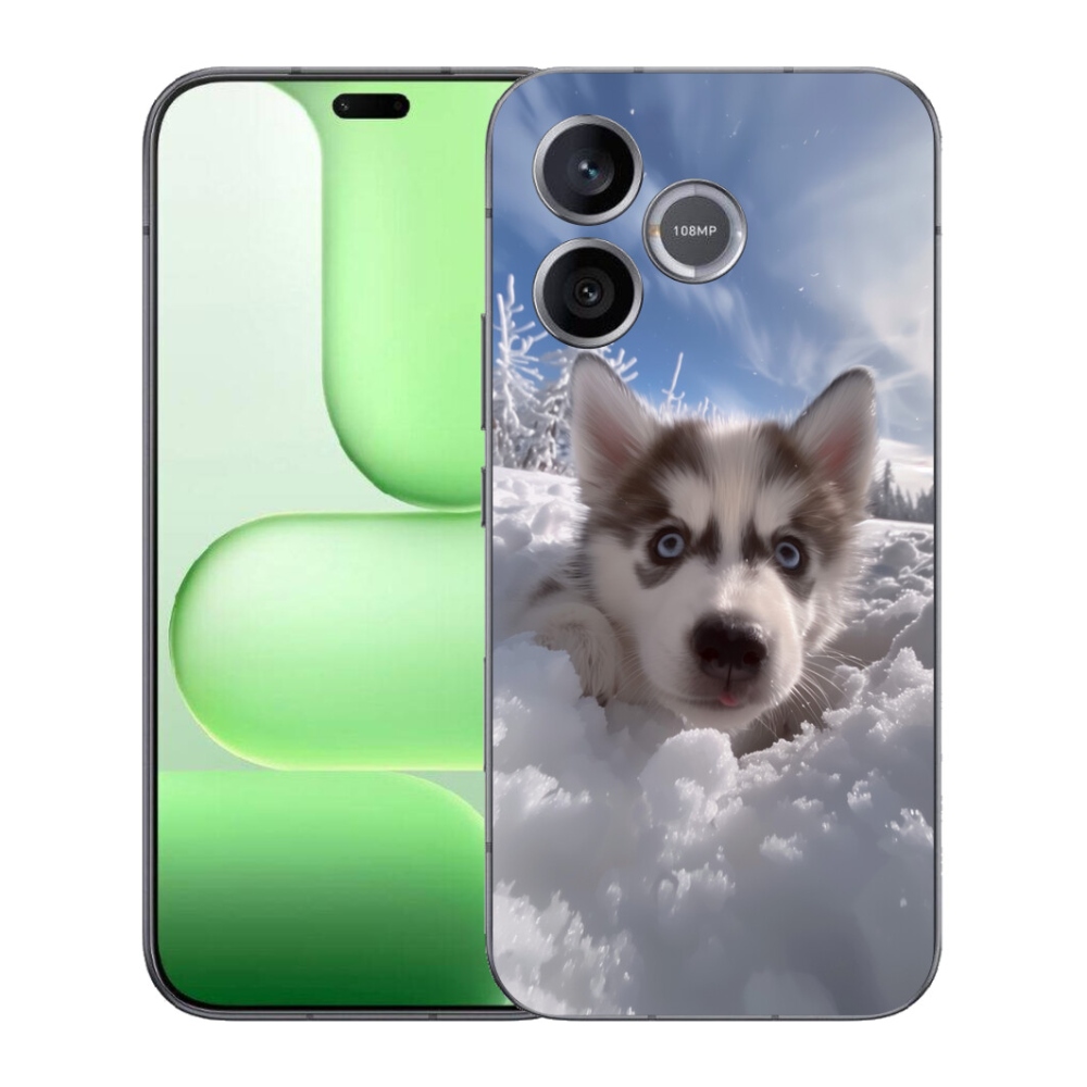 Gelový kryt mmCase na Honer 600 Lite - husky ve sněhu