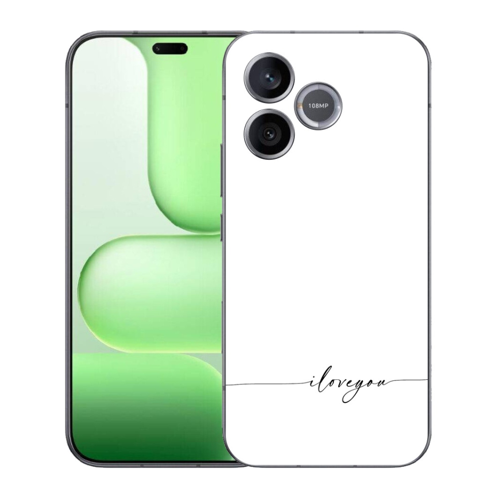 Gelový kryt mmCase na Honer 600 Lite - I love you bílé pozadí
