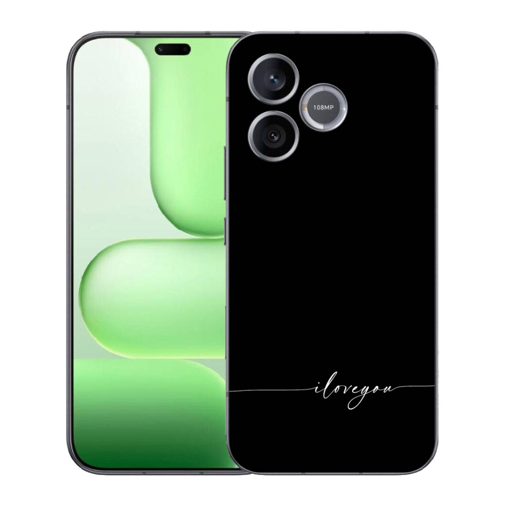 Gelový kryt mmCase na Honer 600 Lite - I love you černé pozadí