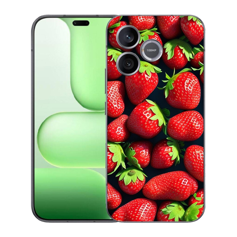 Gelový kryt mmCase na Honer 600 Lite - jahody