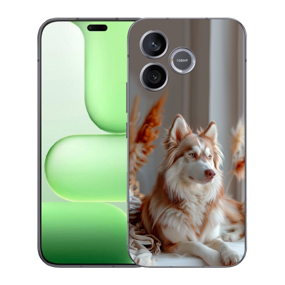 Gelový kryt mmCase na Honer 600 Lite - klidný sibiřský husky