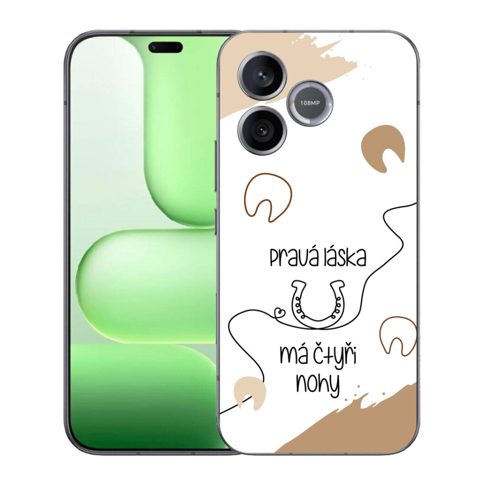 Gelový kryt mmCase na Honer 600 Lite - koňský motiv bílé pozadí