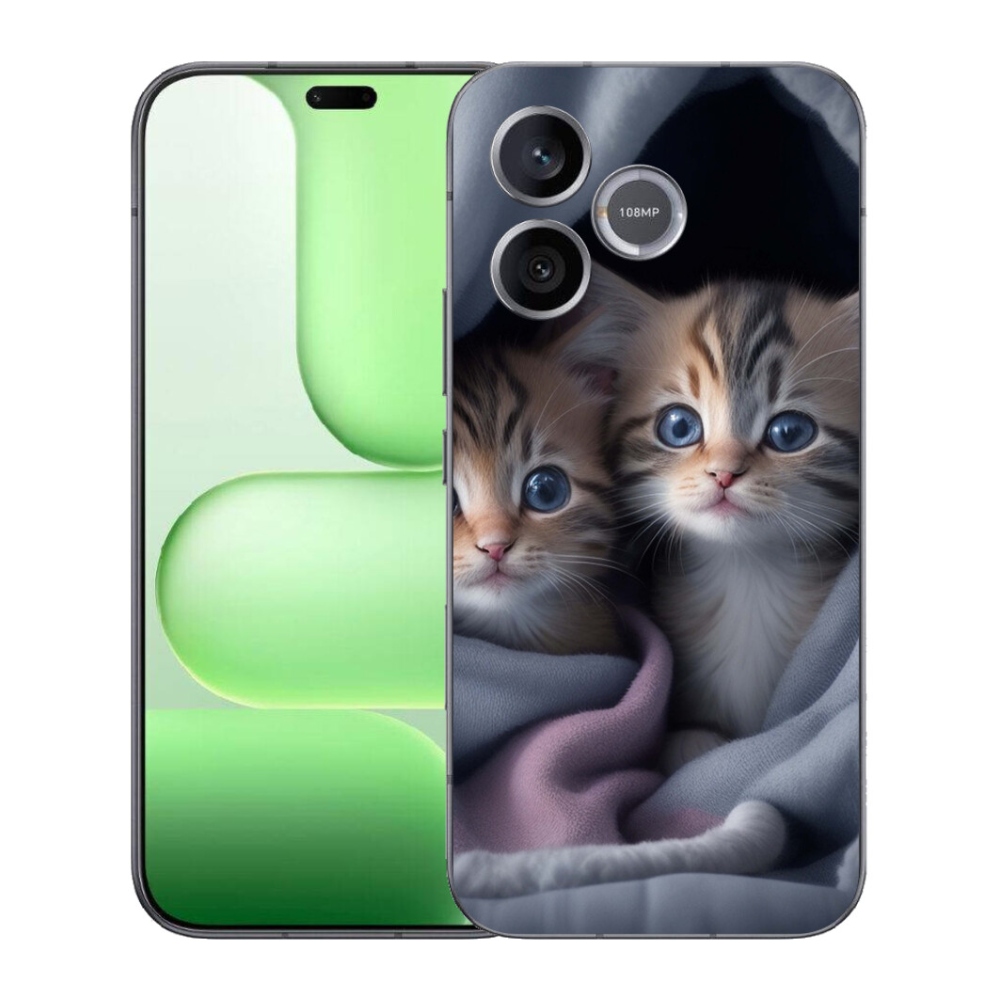 Gelový kryt mmCase na Honer 600 Lite - kočičí duo 2