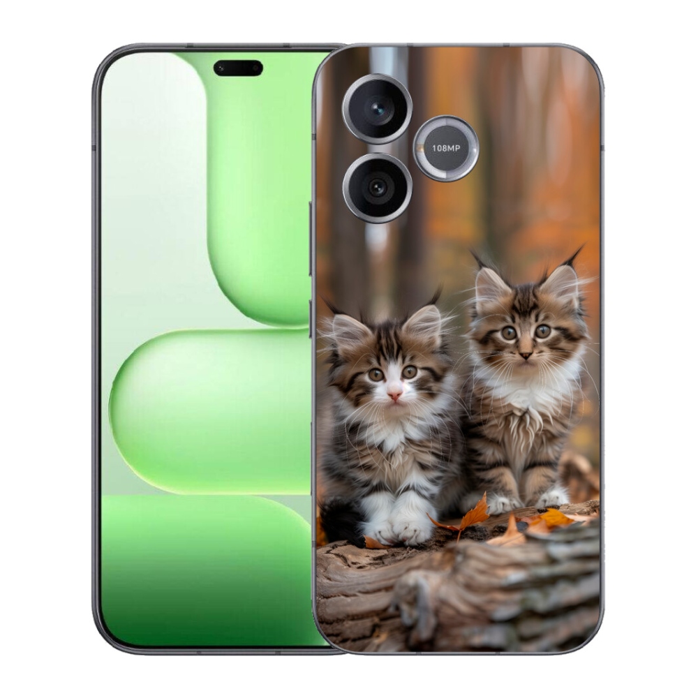 Gelový kryt mmCase na Honer 600 Lite - kočičí duo 3