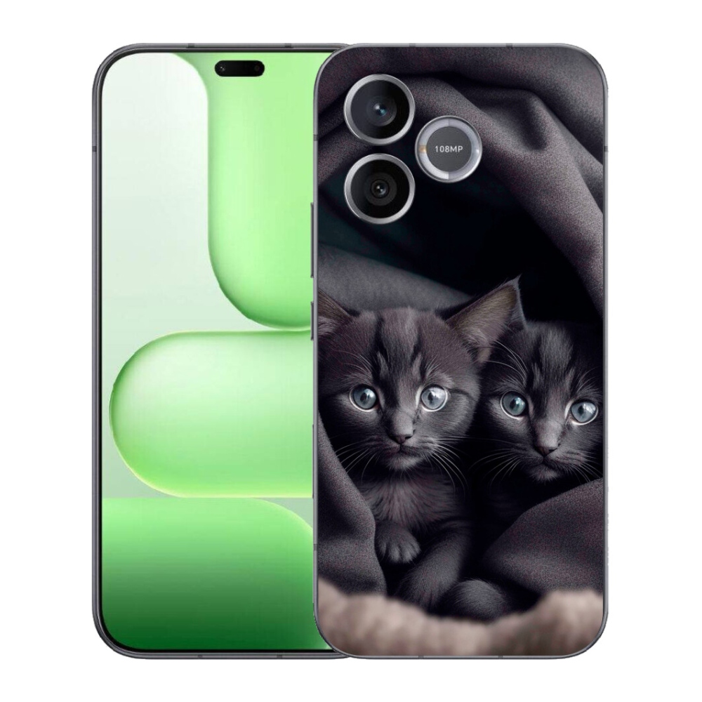 Gelový kryt mmCase na Honer 600 Lite - kočičí duo