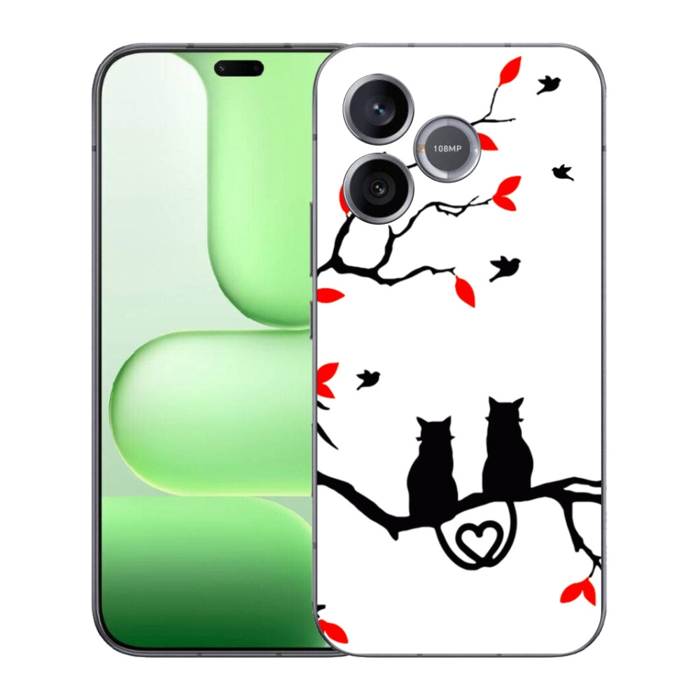 Gelový kryt mmCase na Honer 600 Lite - kočičí láska