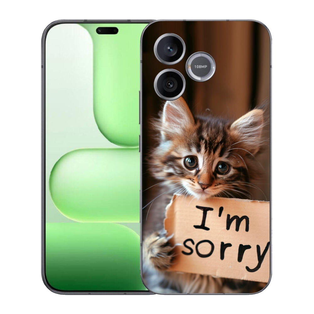 Gelový kryt mmCase na Honer 600 Lite - kočíčí omluva