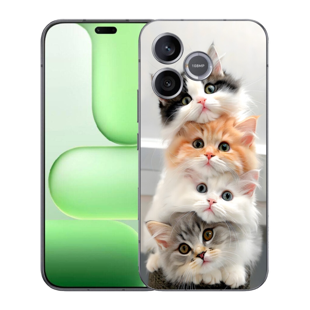 Gelový kryt mmCase na Honer 600 Lite - kočičí parta