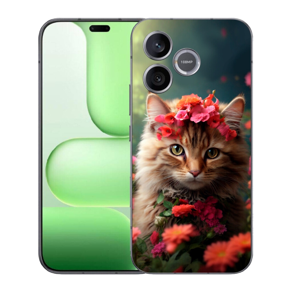 Gelový kryt mmCase na Honer 600 Lite - kočíčí princezna