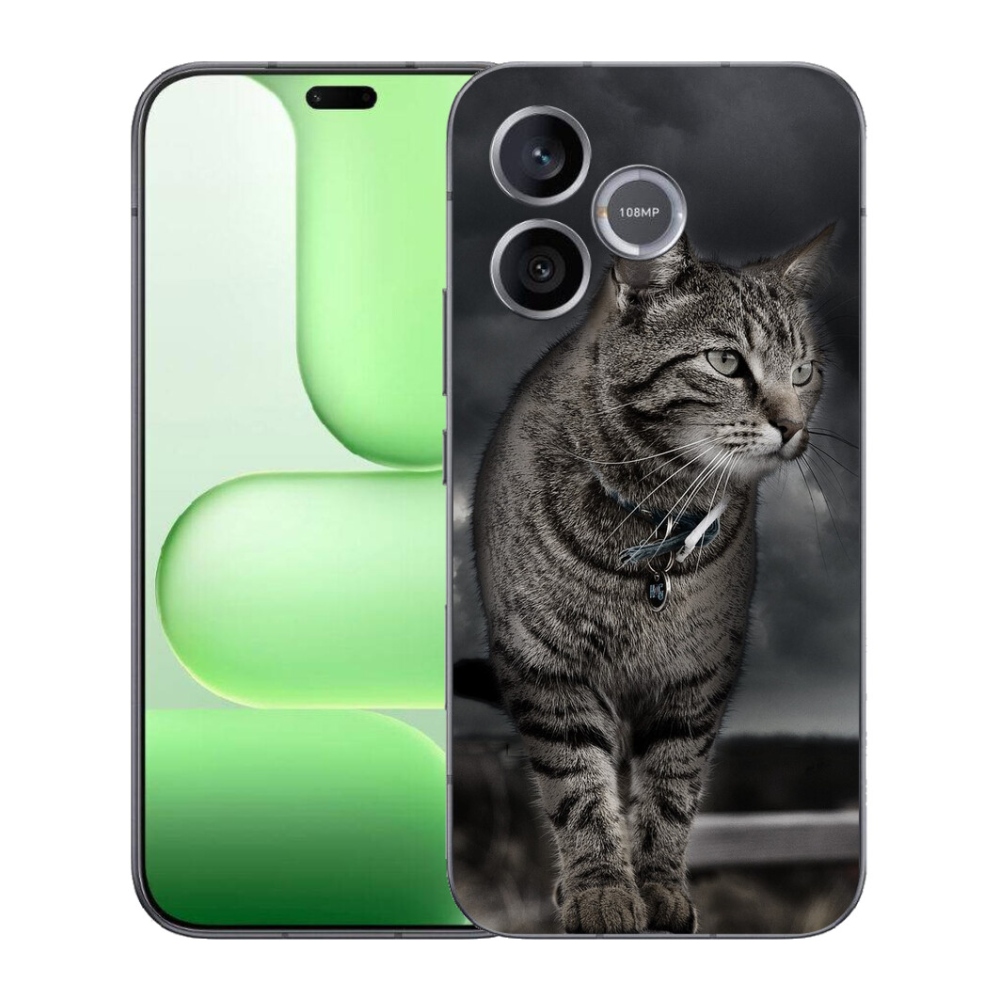 Gelový kryt mmCase na Honer 600 Lite - kočka