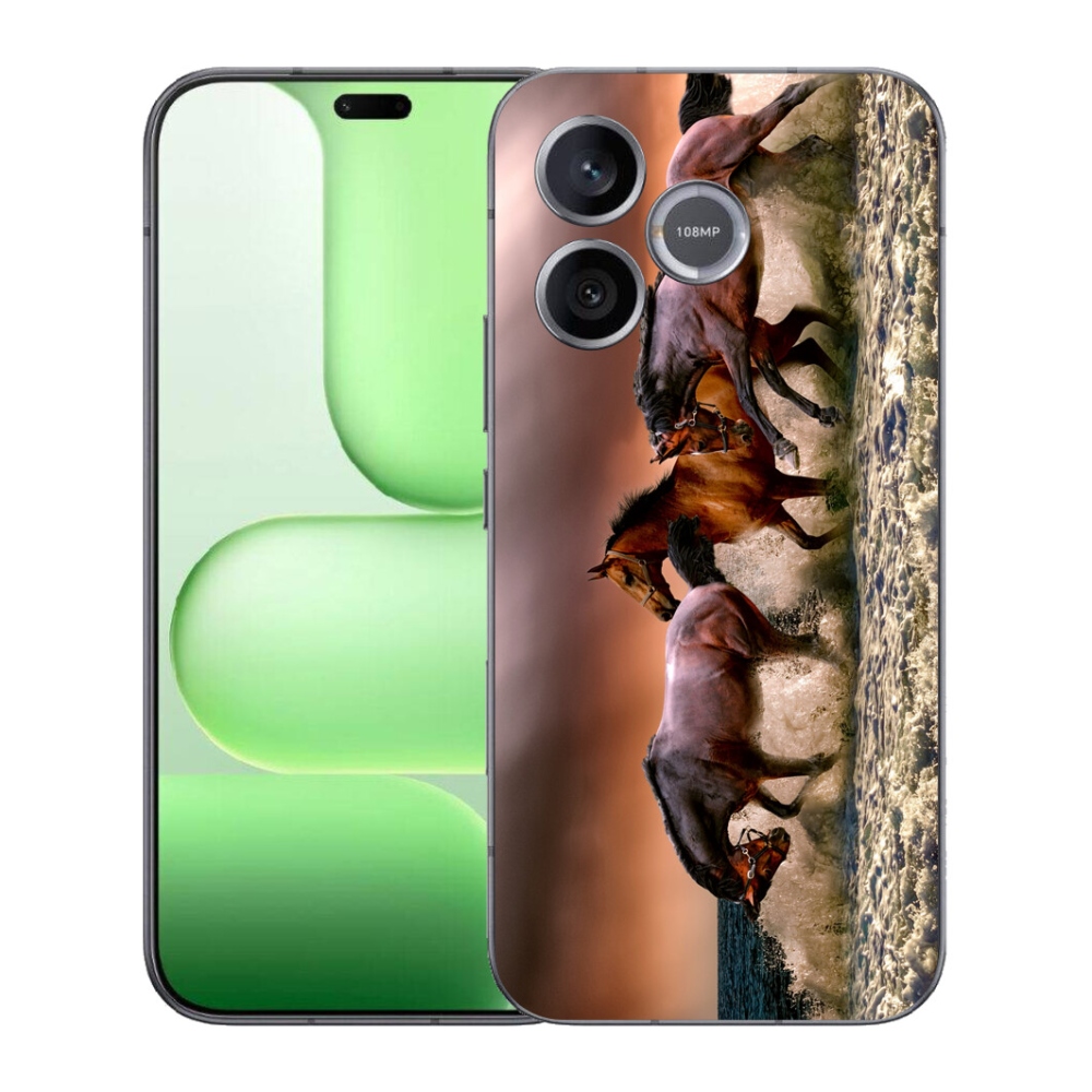 Gelový kryt mmCase na Honer 600 Lite - koně 1