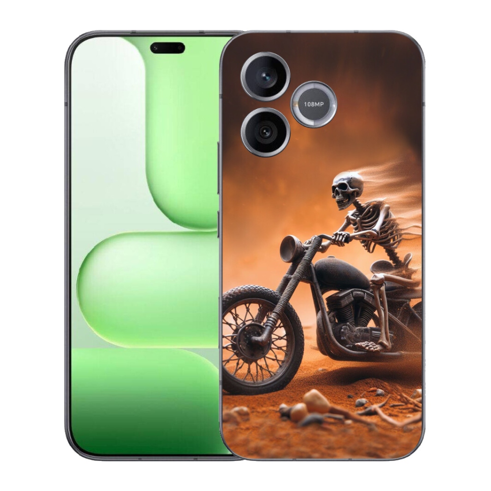 Gelový kryt mmCase na Honer 600 Lite - kostra na motorce