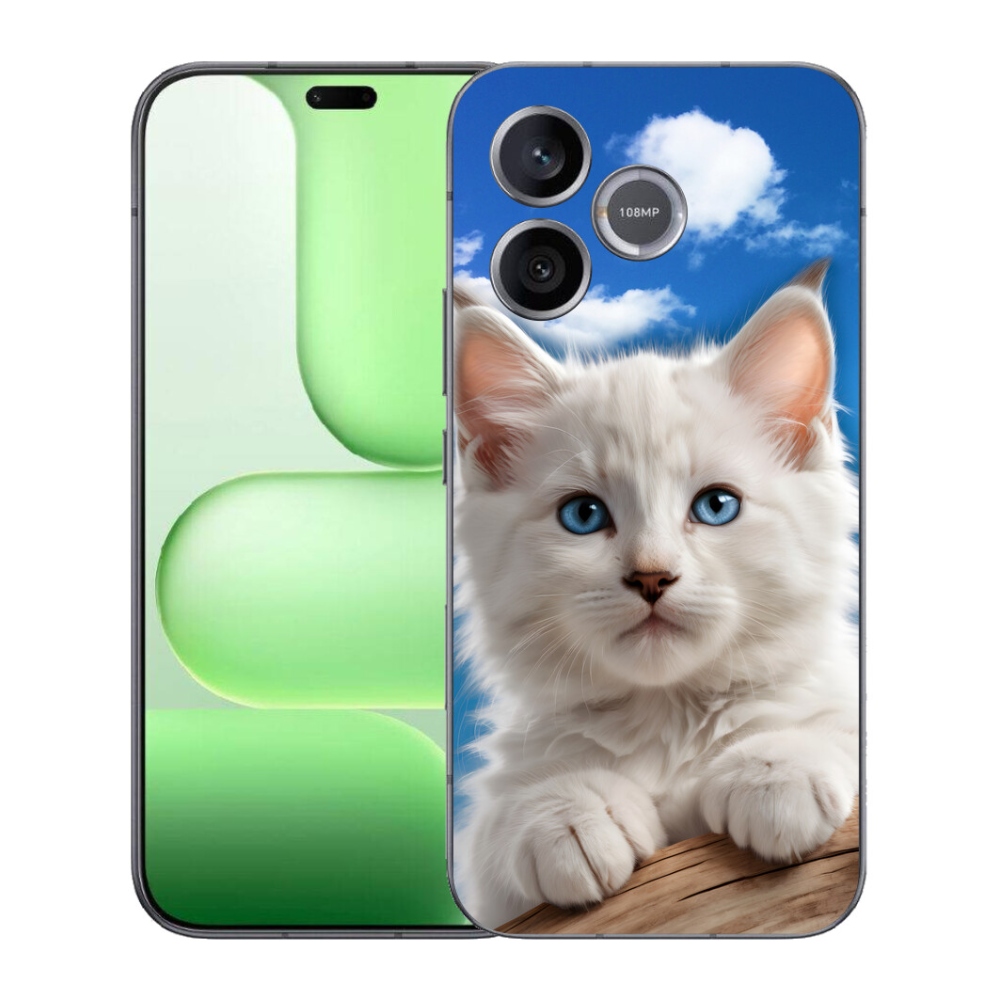 Gelový kryt mmCase na Honer 600 Lite - kotě a oblaka