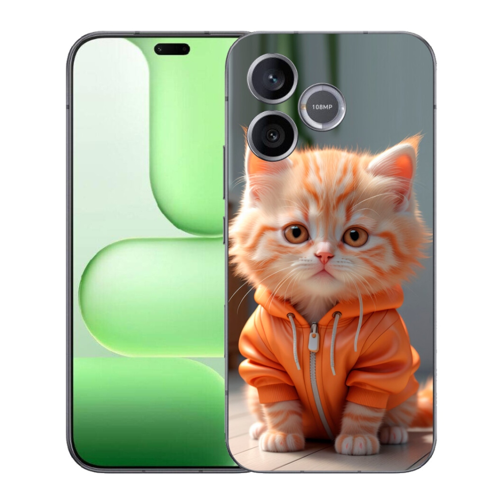 Gelový kryt mmCase na Honer 600 Lite - kotě v mikině