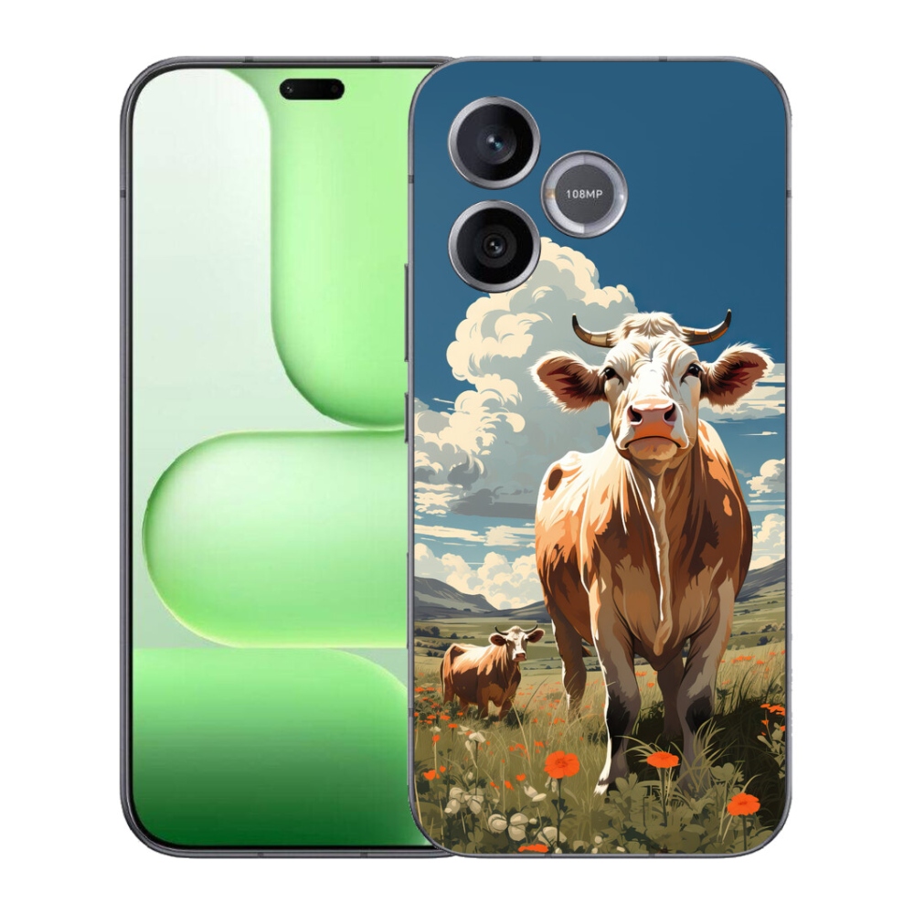 Gelový kryt mmCase na Honer 600 Lite - krávy na louce
