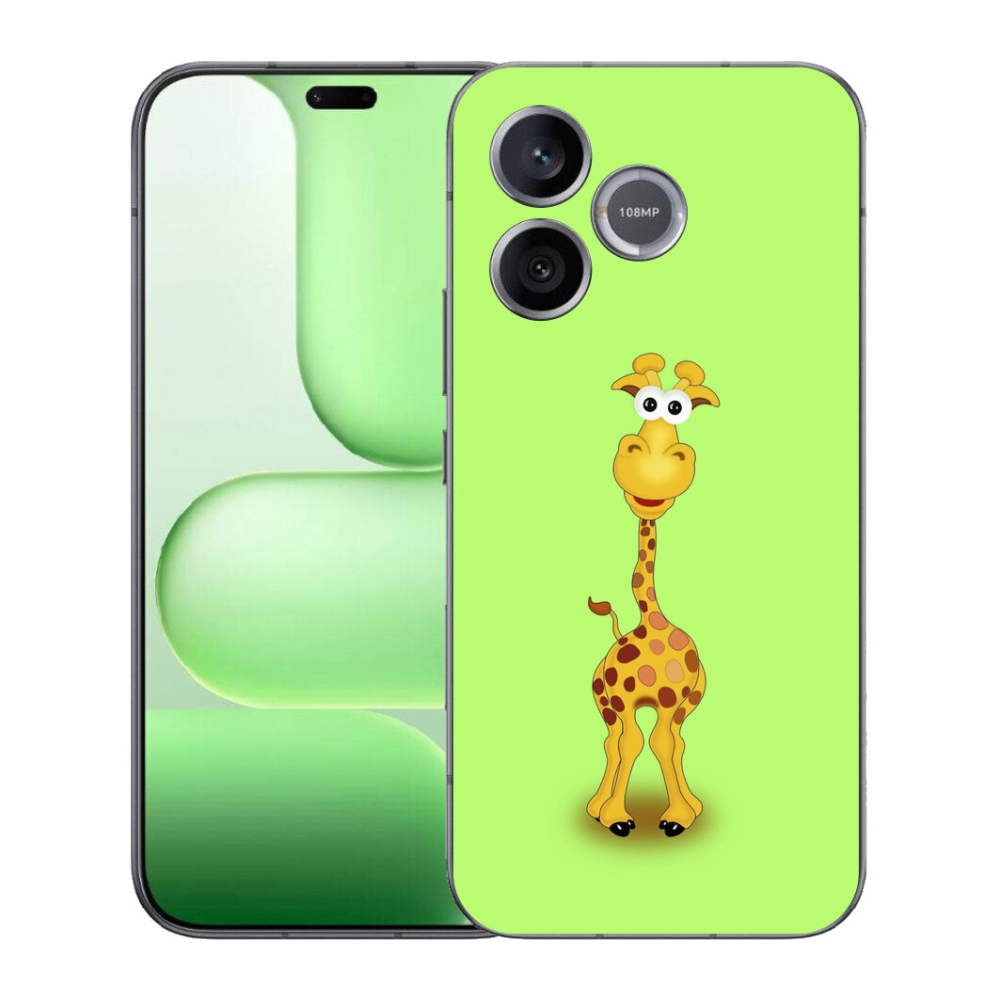 Gelový kryt mmCase na Honer 600 Lite - kreslená žirafa