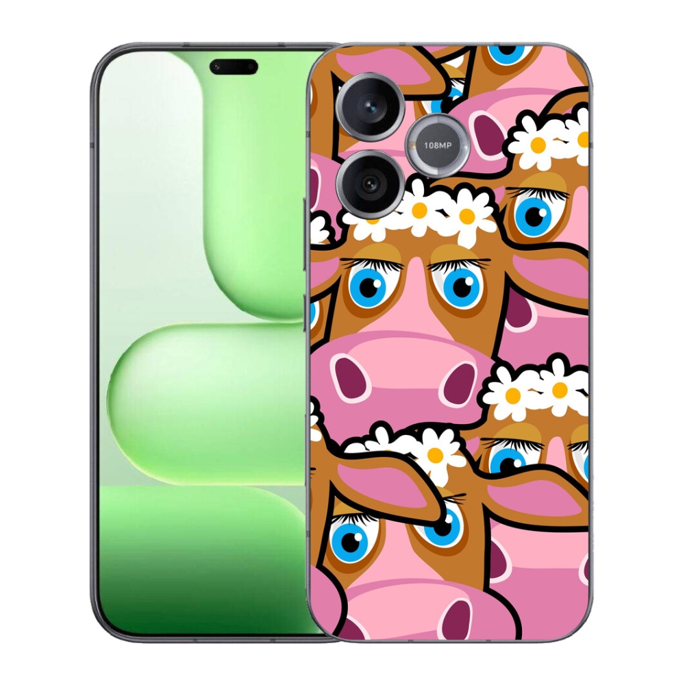 Gelový kryt mmCase na Honer 600 Lite - kreslené kravičky