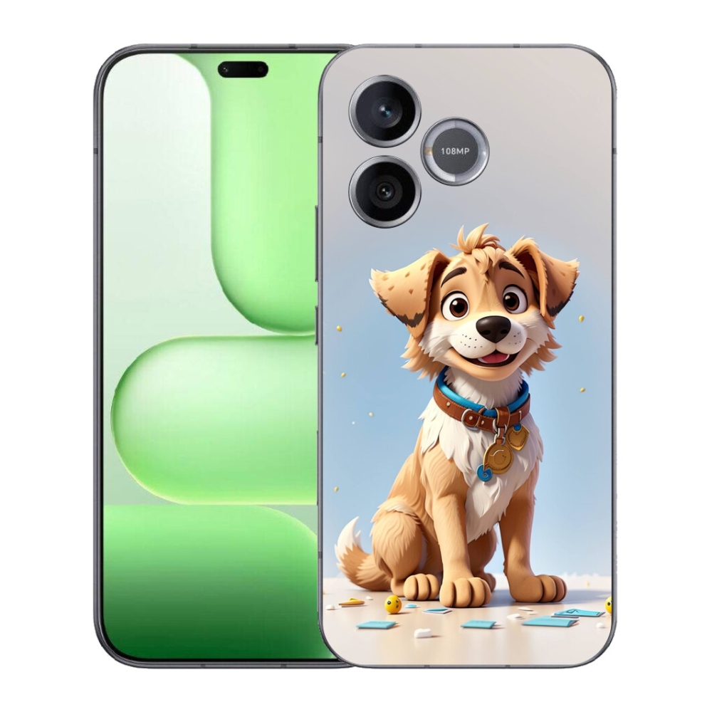 Gelový kryt mmCase na Honer 600 Lite - kreslené štěně
