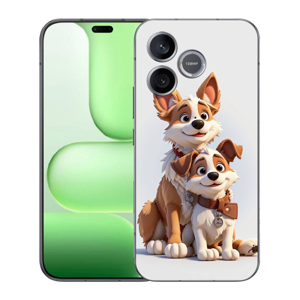 Gelový kryt mmCase na Honer 600 Lite - kreslení psi