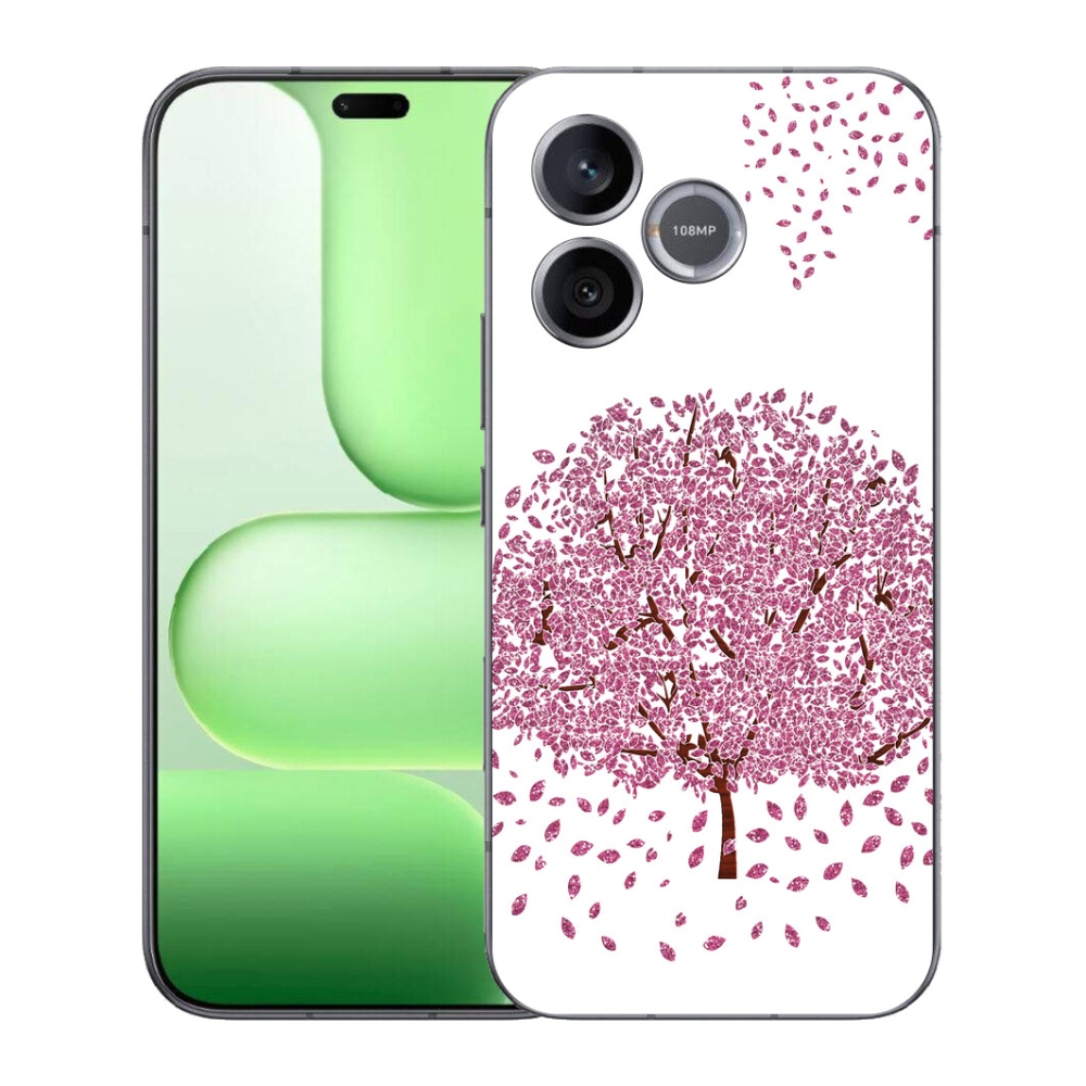 Gelový kryt mmCase na Honer 600 Lite - kreslený strom s listy