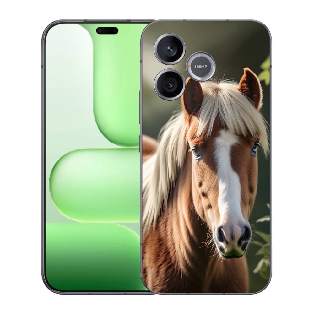 Gelový kryt mmCase na Honer 600 Lite - kůň se světlou hřívou