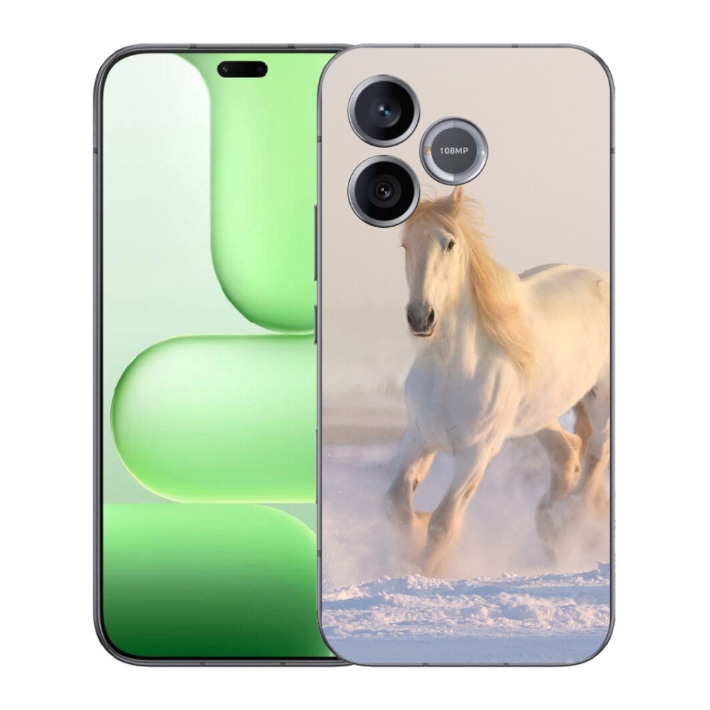 Gelový kryt mmCase na Honer 600 Lite - kůň ve sněhu