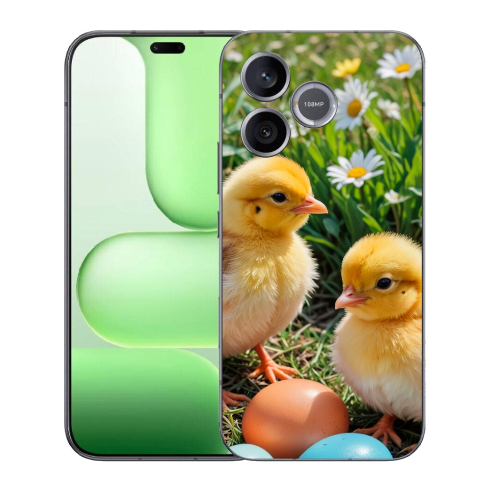 Gelový kryt mmCase na Honer 600 Lite - kuřátka