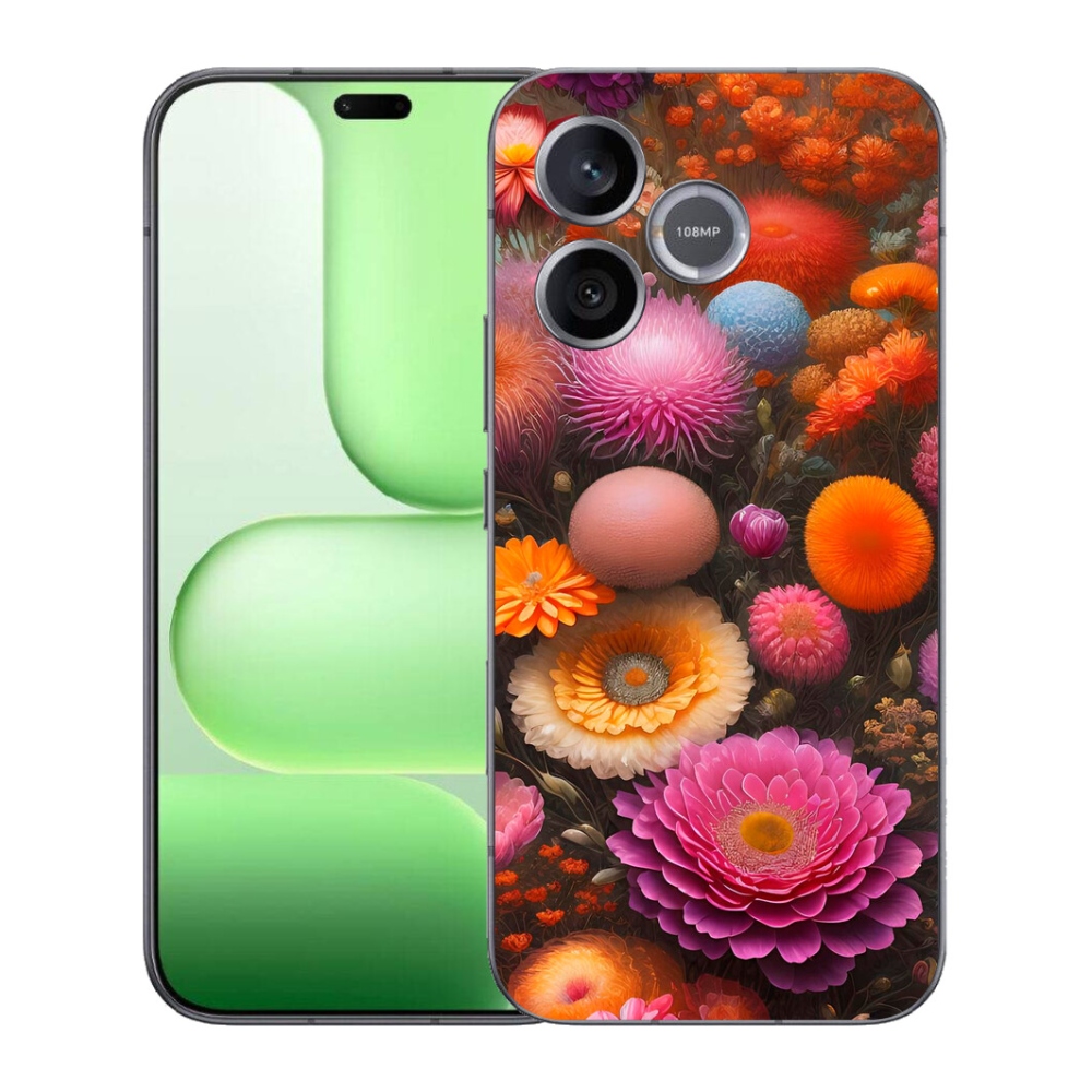 Gelový kryt mmCase na Honer 600 Lite - květinová kompozice