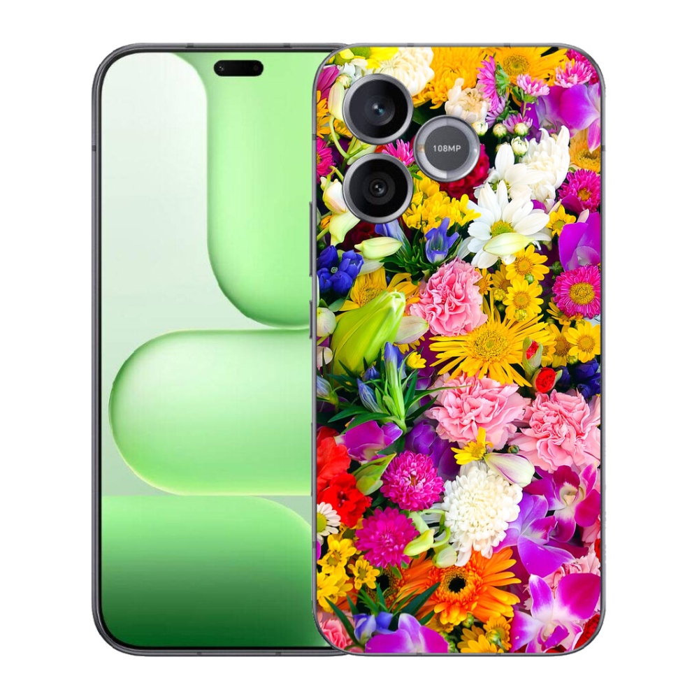 Gelový kryt mmCase na Honer 600 Lite - květiny 12