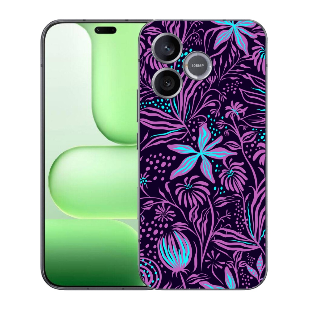 Gelový kryt mmCase na Honer 600 Lite - květiny 2