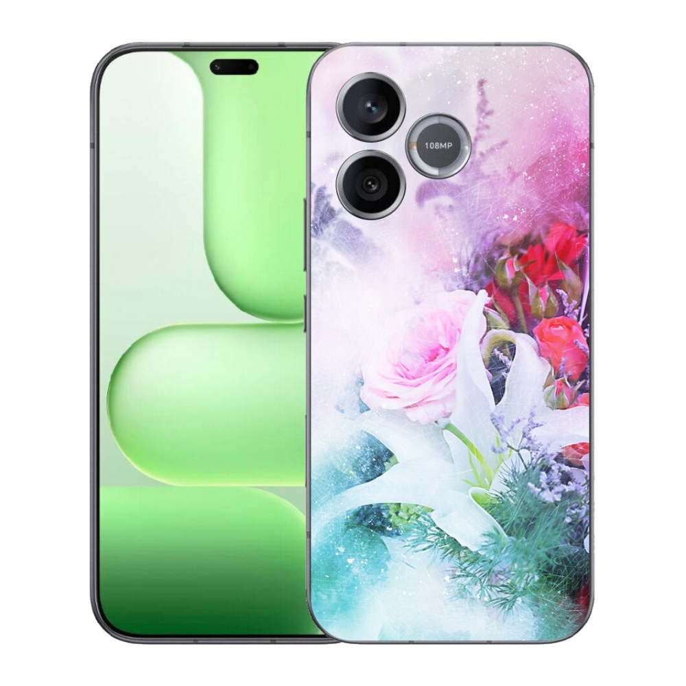 Gelový kryt mmCase na Honer 600 Lite - květiny 4