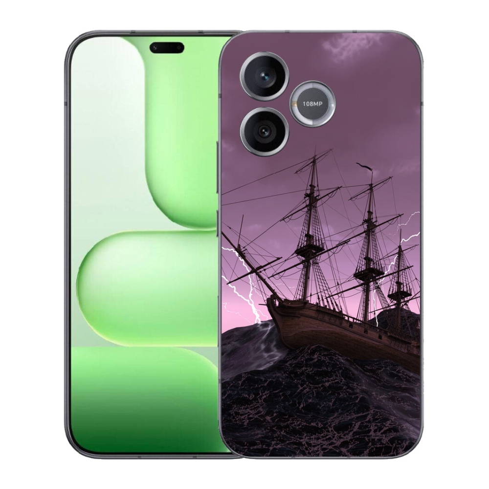 Gelový kryt mmCase na Honer 600 Lite - loď v bouři