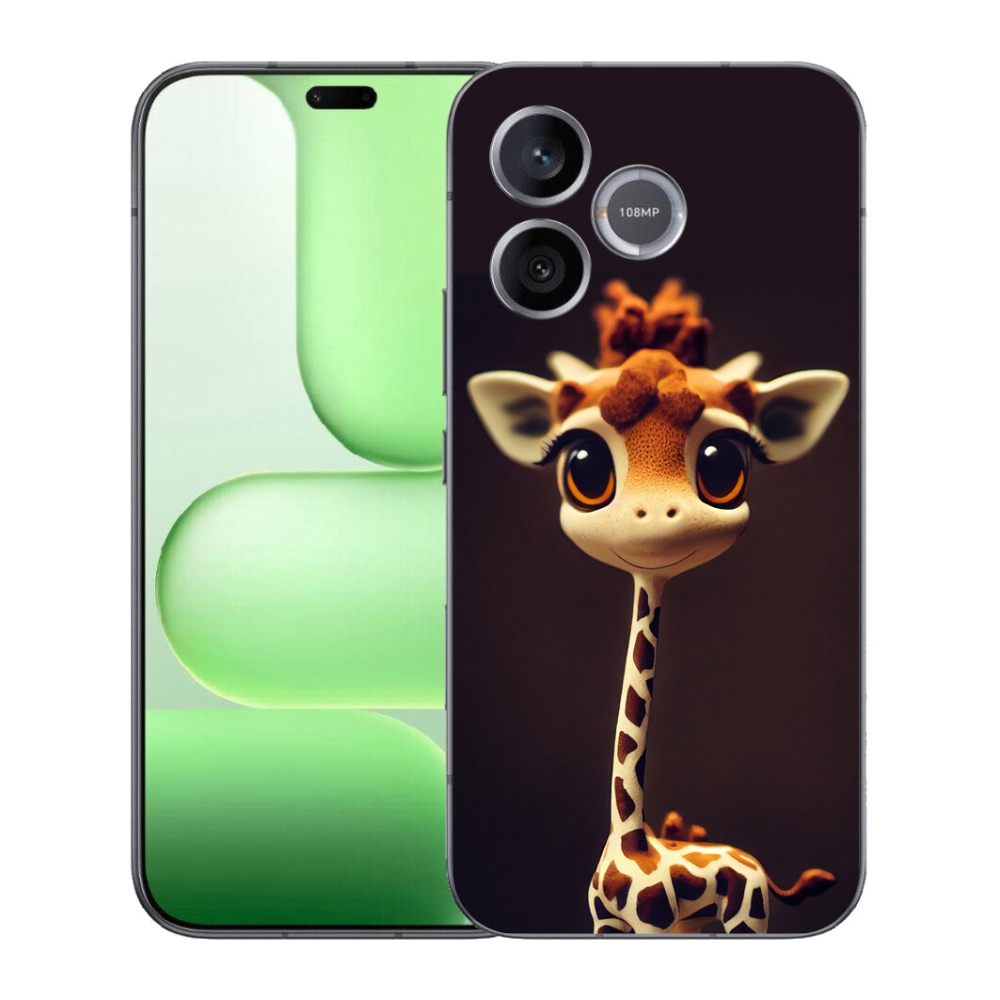 Gelový kryt mmCase na Honer 600 Lite - malá žirafa