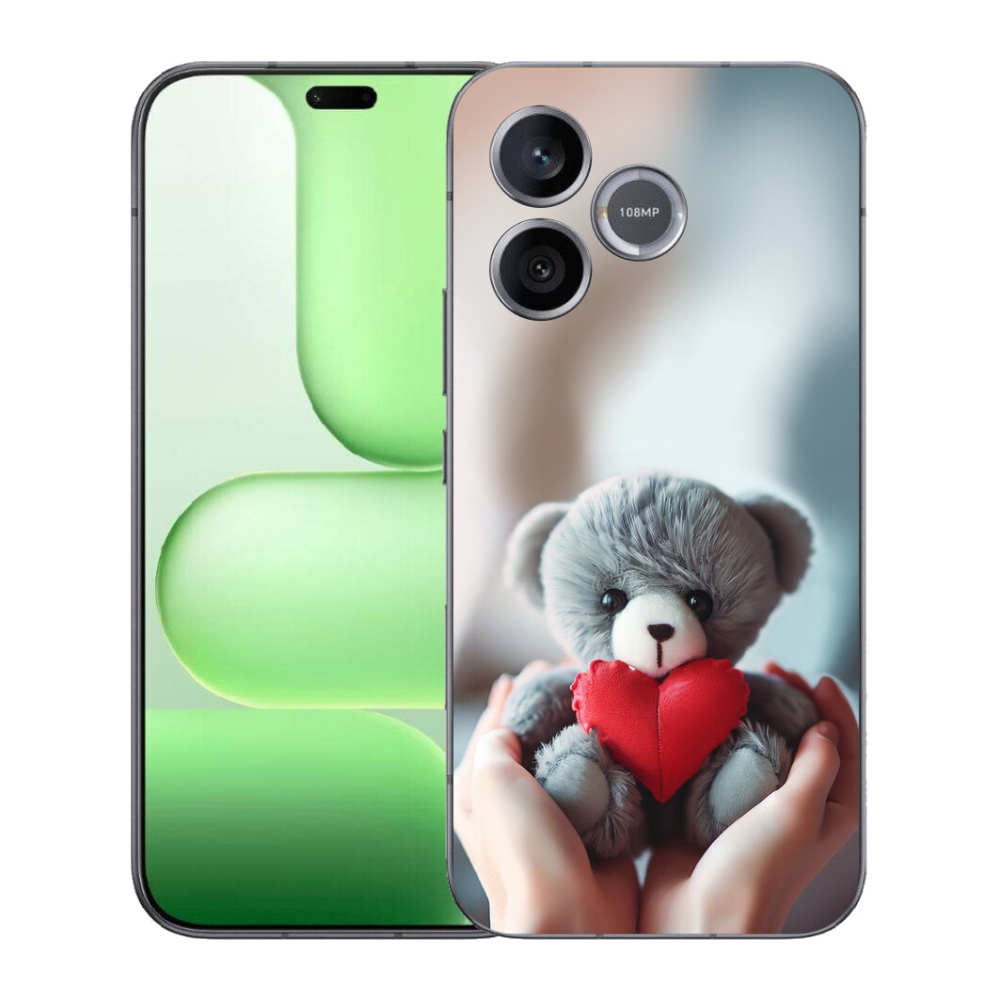 Gelový kryt mmCase na Honer 600 Lite - medvídek pro zamilované